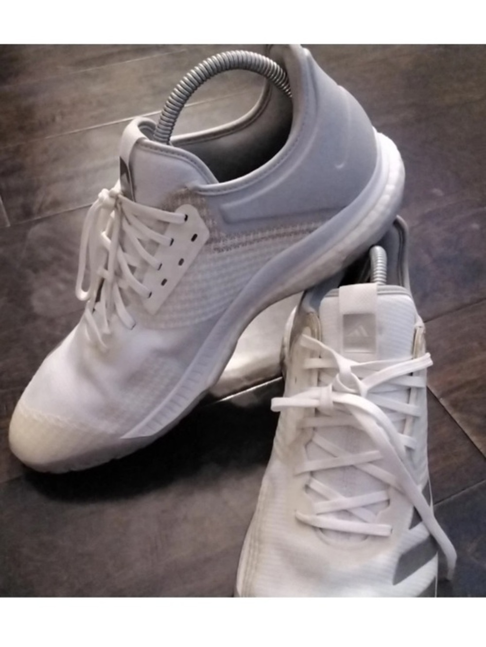 White Adidas Crazyflight X Women's Volleyball Sneakers Size 11.5